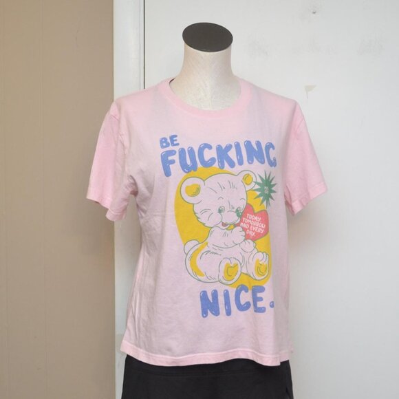 Mure + grand Be F*ing Nice Graphic T-Shirt Pre Owned XL - Picture 1 of 4